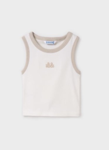 KIZ GENÇ 6032 İŞLEMELİ TANK TOP GKM0351