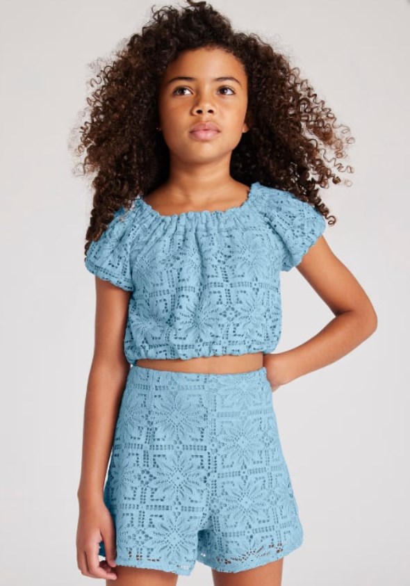 KIZ GENÇ 6213 DANTEL ŞORT GKM0110