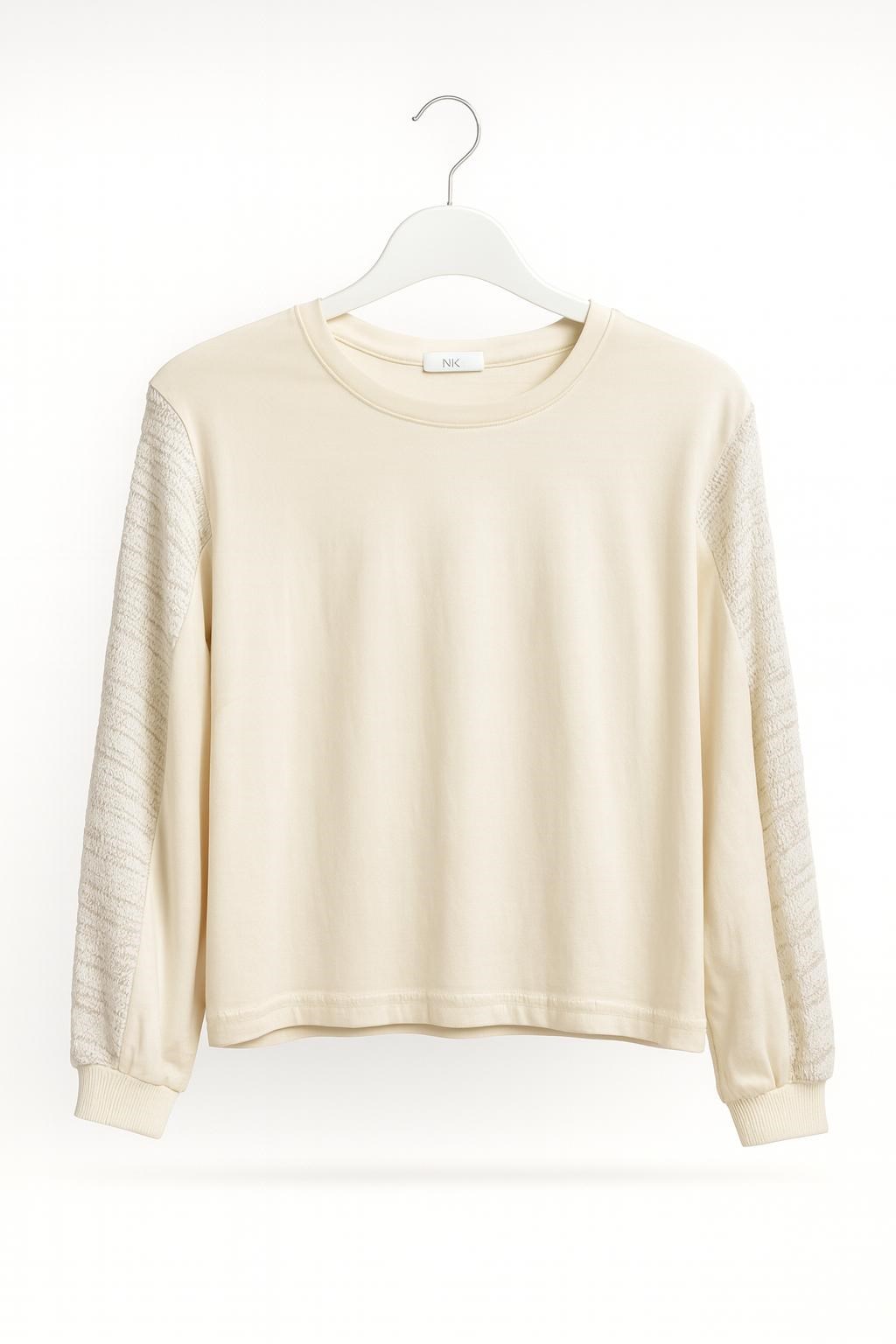KIZ NK PASTEL SWEAT KREM GK2553