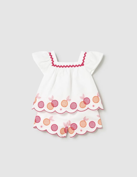 Mayoral 1214 Bermuda Set İslemeli