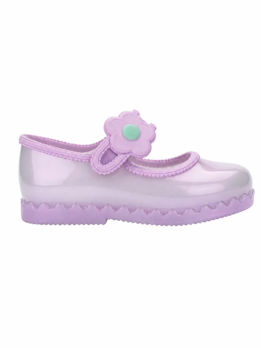 Mini Melissa Kız Çocuk Hip Ballerina BB İncimsi Çiçek Bantlı Babet 21-29 LİLA