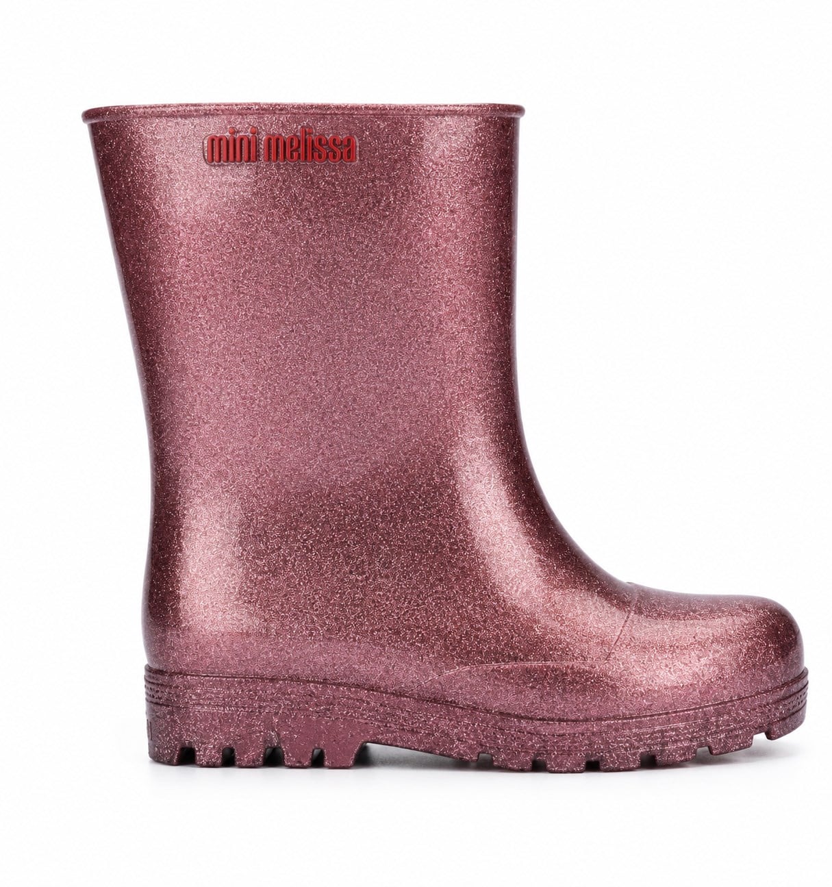 Mini Melissa Welly Glitter Kız Çocuk Simli Yağmur Botu Çizmesi PEMBE