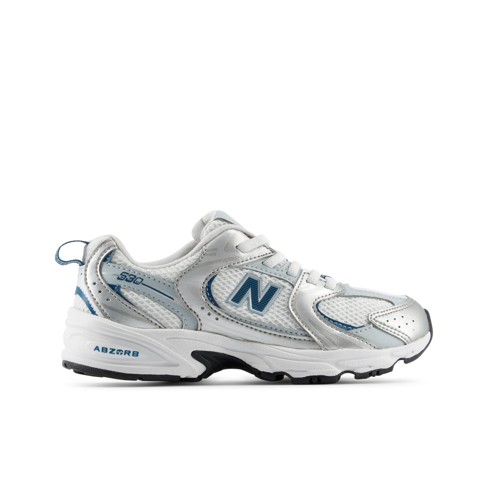 New Balance 530 Beyaz Gümüş Mavi Unisex Spor Ayakkabı GRİ
