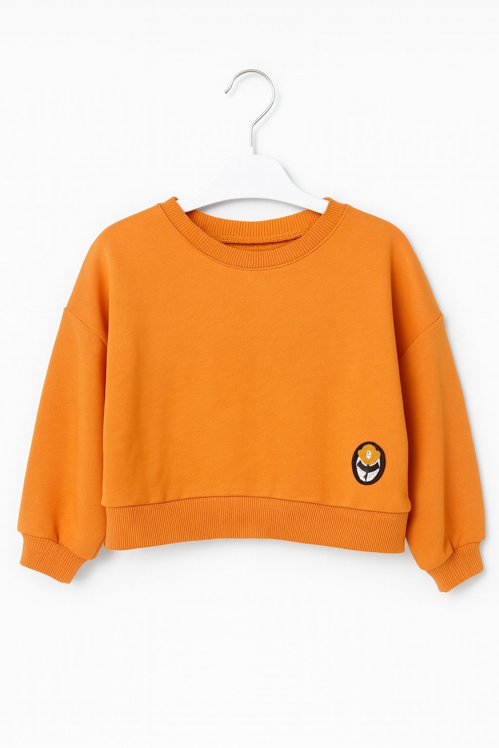 Nk Kız Bebek Uzun Kollu Bisiklet Yaka Basic Sweat 1-4 Yaş TURUNCU
