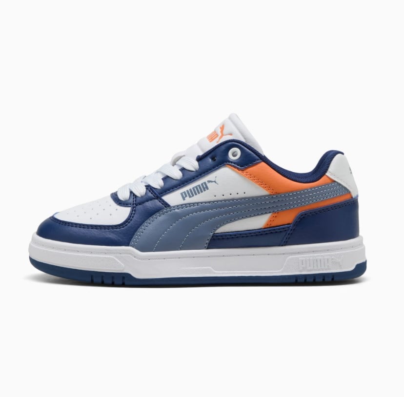 Puma Erkek Çocuk  Caven III Block Jr Sneaker Spor Ayakkabı 35-39 BEYAZ - GRİ