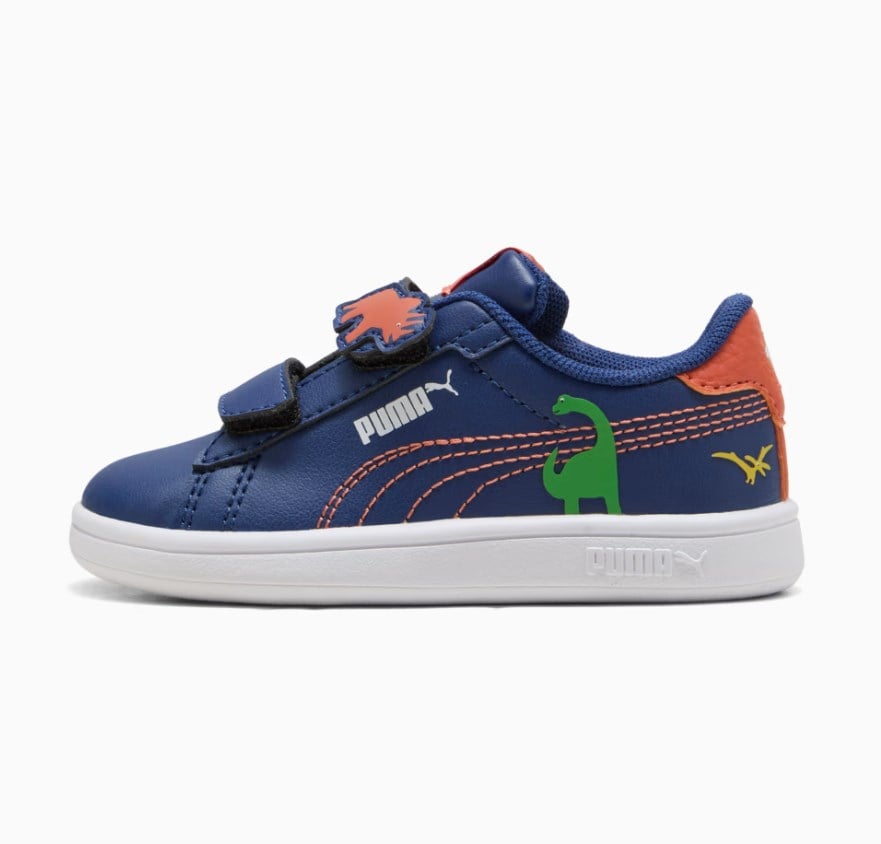 Puma Erkek Çocuk  Smash 3.0 Dino V Çocuk Spor Ayakkabı 22-27 LACİVERT