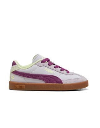 Puma Kız Çocuk  Palermo Leather Mor Detaylı  Sneaker Spor Ayakkabı 28-35 MOR