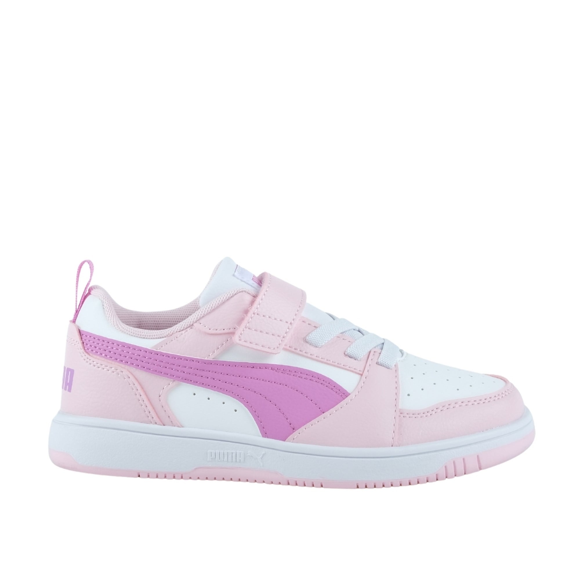Puma Kız Çocuk  Rebound V6 Lo Cırt Cırtlı Günlük Ayakkabı 28-35 PEMBE