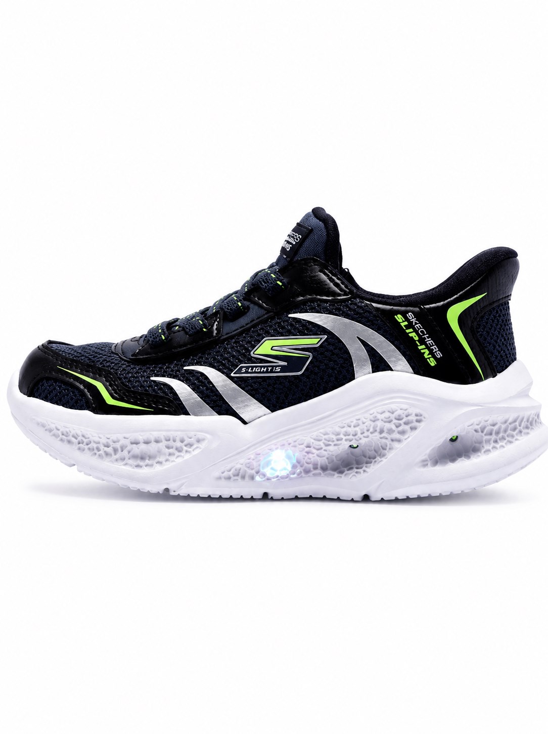 Skechers Erkek Çocuk Meteor Lights Spor Ayakkabı LACİVERT - SİYAH