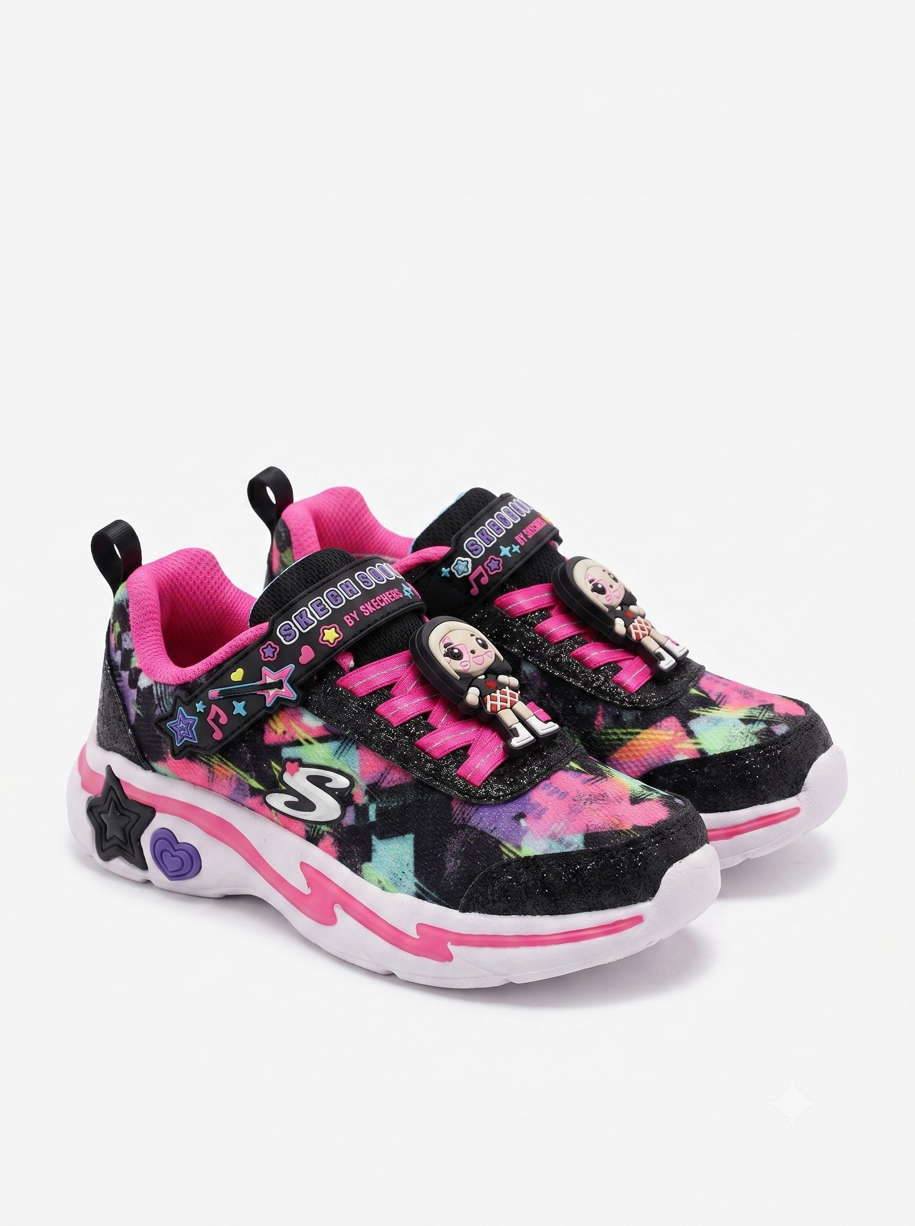 Skechers Kız Çocuk Karakterli Spor Ayakkabısı SİYAH