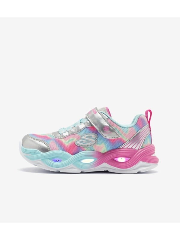 Skechers Kız Çocuk Renkli Işıklı Spor Ayakkabı GÜMÜŞ
