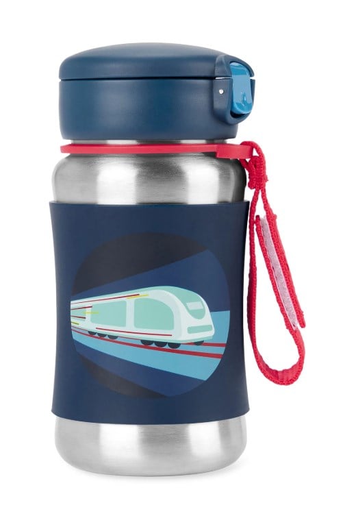 Skin Hop  Erkek Çocuk Pipetli Tren Baskılı Suluk ÇOK RENKLİ