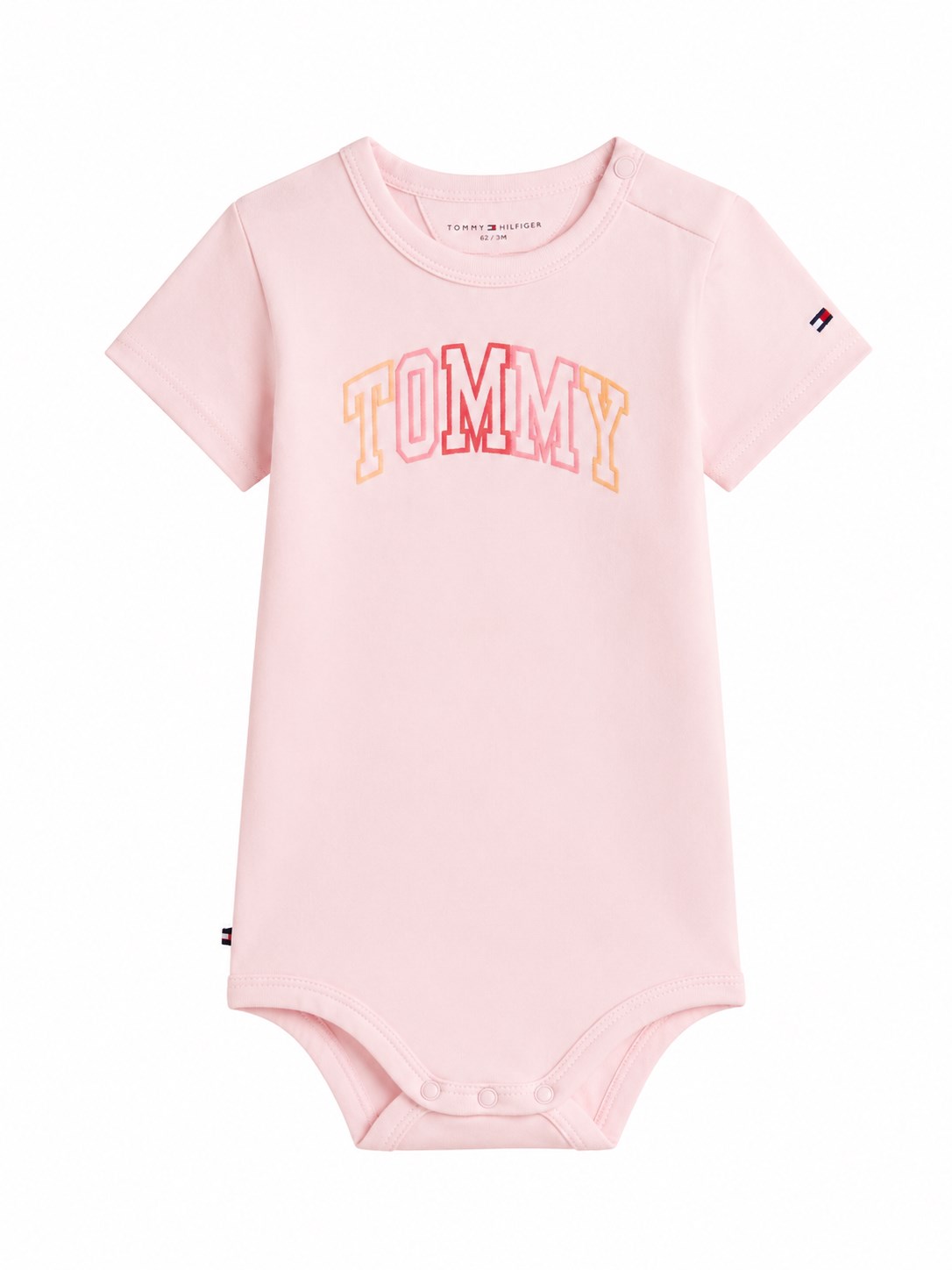 Tommy Hilfiger Kız  Bebek Arma Baskı Zıbın PEMBE