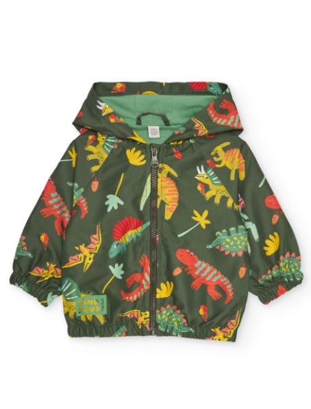 Tuc Tuc Erkek Çocuk Dinazor Baskılı Yağmurluk 2-8 Yaş YEŞİL