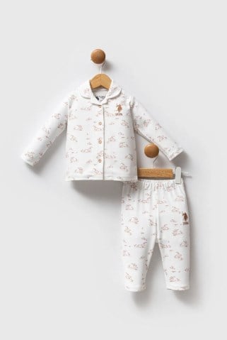 U.S.POLO ASSN KIZ BEBEK GÖMLEK PİJAMA TAKIM USB2708