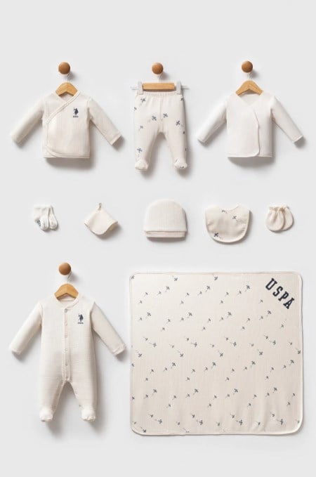 U.S.POLO ASS ERKEK BEBEK HASTANE ÇIKIŞI 10 LÜ SET  USB2602