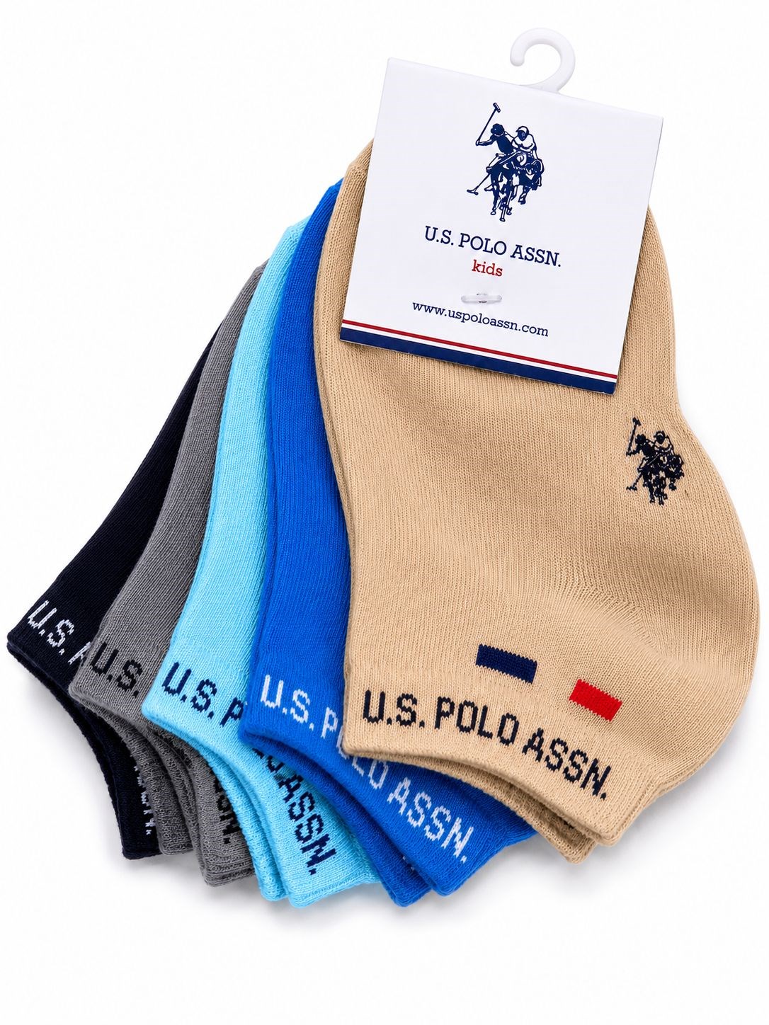 U.s Polo Assn. Erkek Çocuk 5 'Li Çorap BEJ