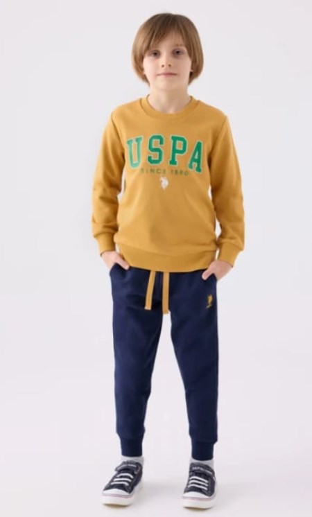 U.s Polo Assn.Erkek Çocuk  Uzun Kollu Sweatshirt 9-15 Yaş HARDAL