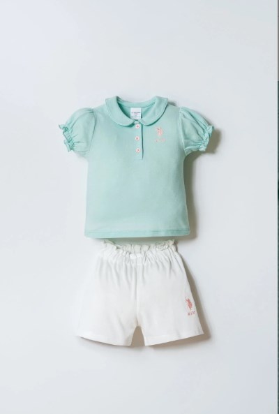 U.s. Polo Assn. Kız Bebek Şortlu T akım 6 Ay 3 Yaş NİL YEŞİLİ