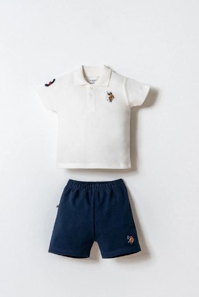 U.s. Polo Assn. Erkek Bebek Şortlu Takım 6 Ay 3 Yaş BEYAZ