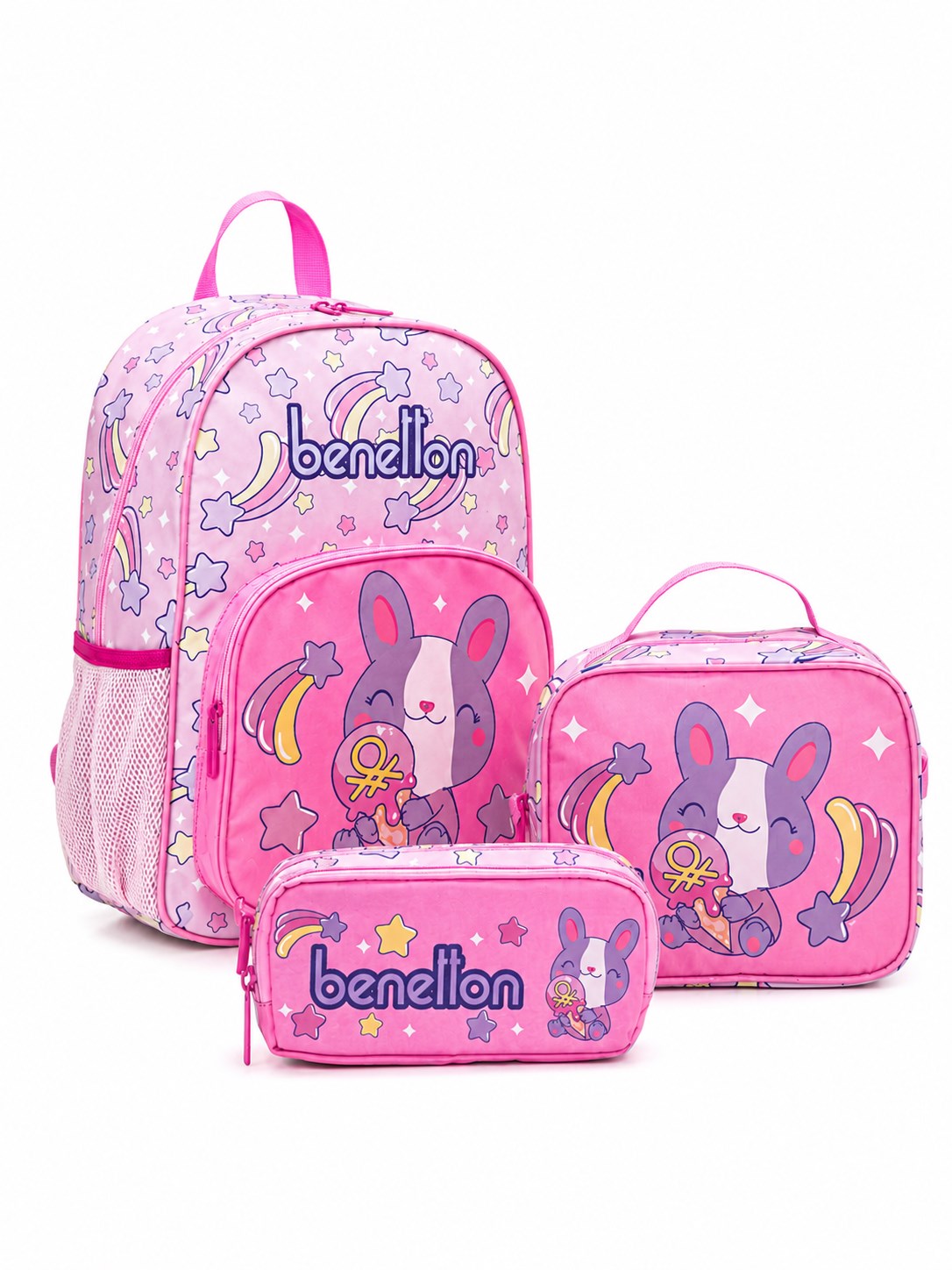 Unided Colors Of Benetton Kız Çocuk Sırt Çanta Seti AÇIK PEMBE