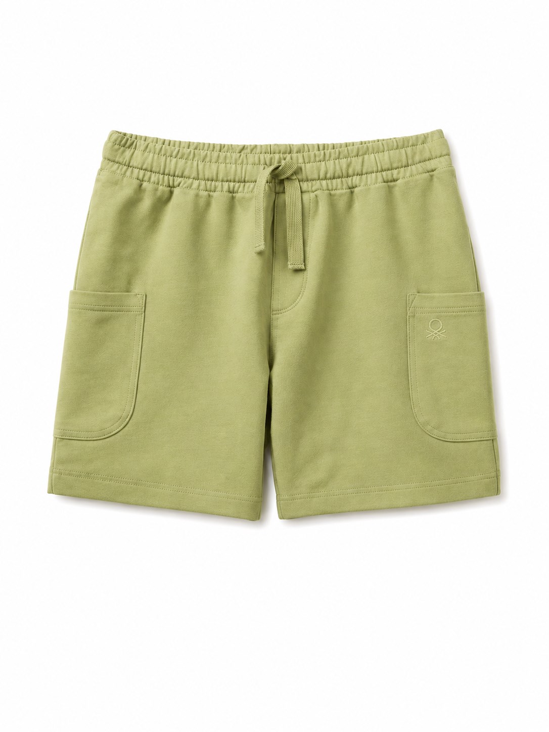 United Colors of Benetton Erkek Bebek Pamuklu Yan Cepli Bermuda Şort 1-5 Yaş HAKİ