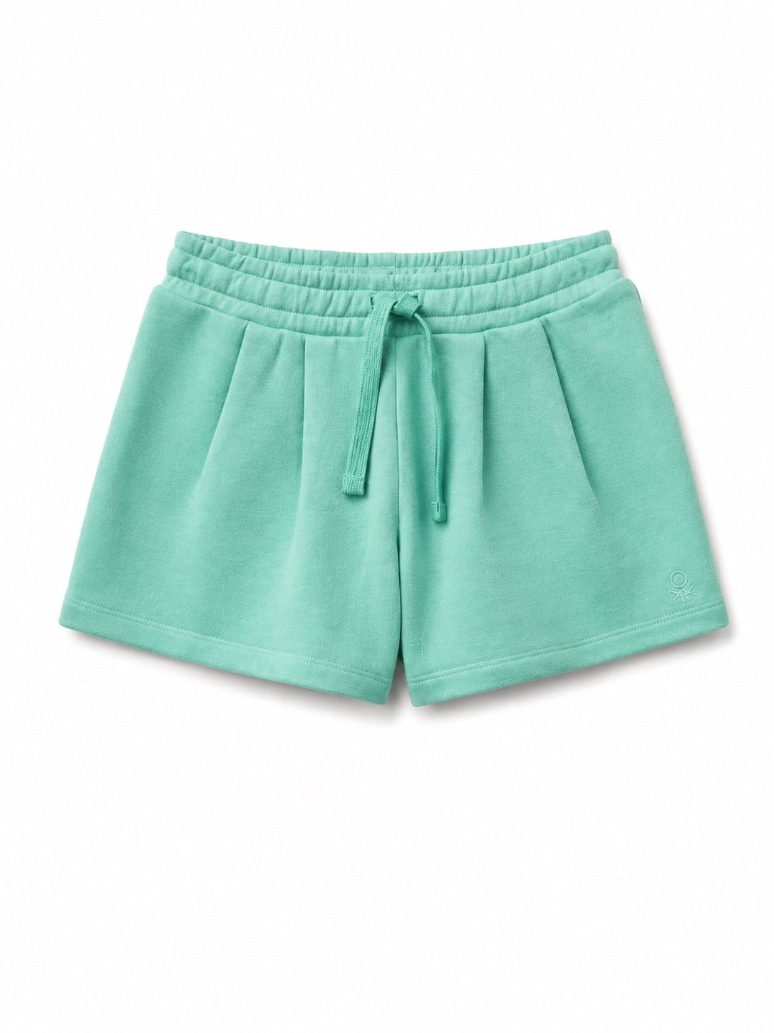 United Colors of Benetton Kız Bebek  Logo İşlemeli Beli İpli Şort 1-5 Yaş MİNT