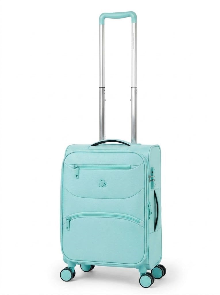 United Colors of Benetton Kumaş Orta Boy Valiz 50 cm SU YEŞİLİ