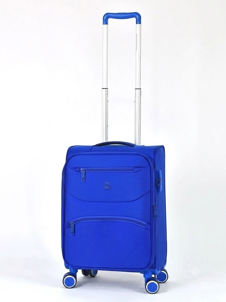 United Colors of Benetton Ultra Light Kumaş Kabin Boy Valiz 50 Cm SAX