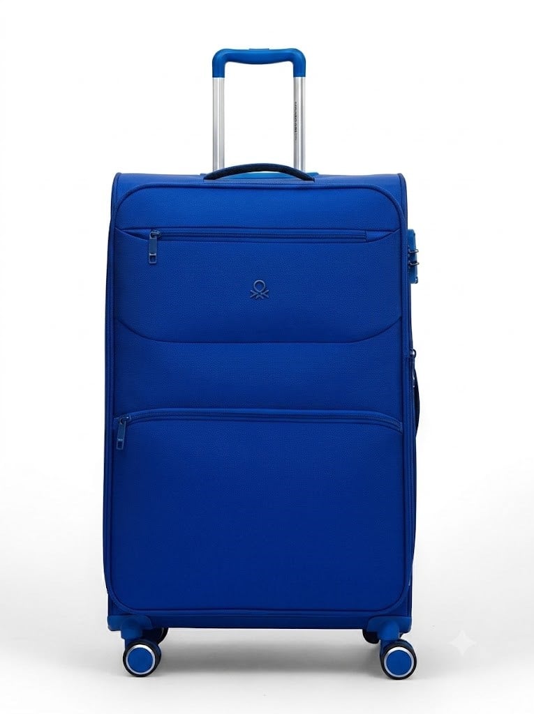 United Colors of Benetton Ultra Light Kumaş Büyük Boy  70 Cm Valiz  BNT2400 SAX