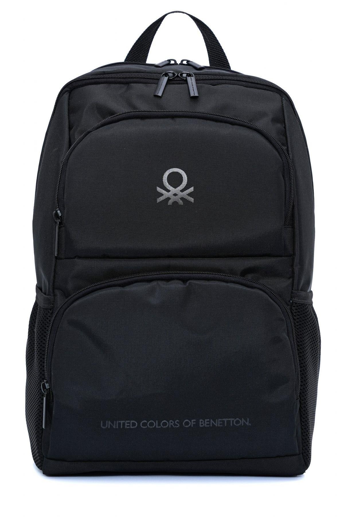United Colors of Benetton Unisex Okul ve Günlük Sırt Çantası SİYAH