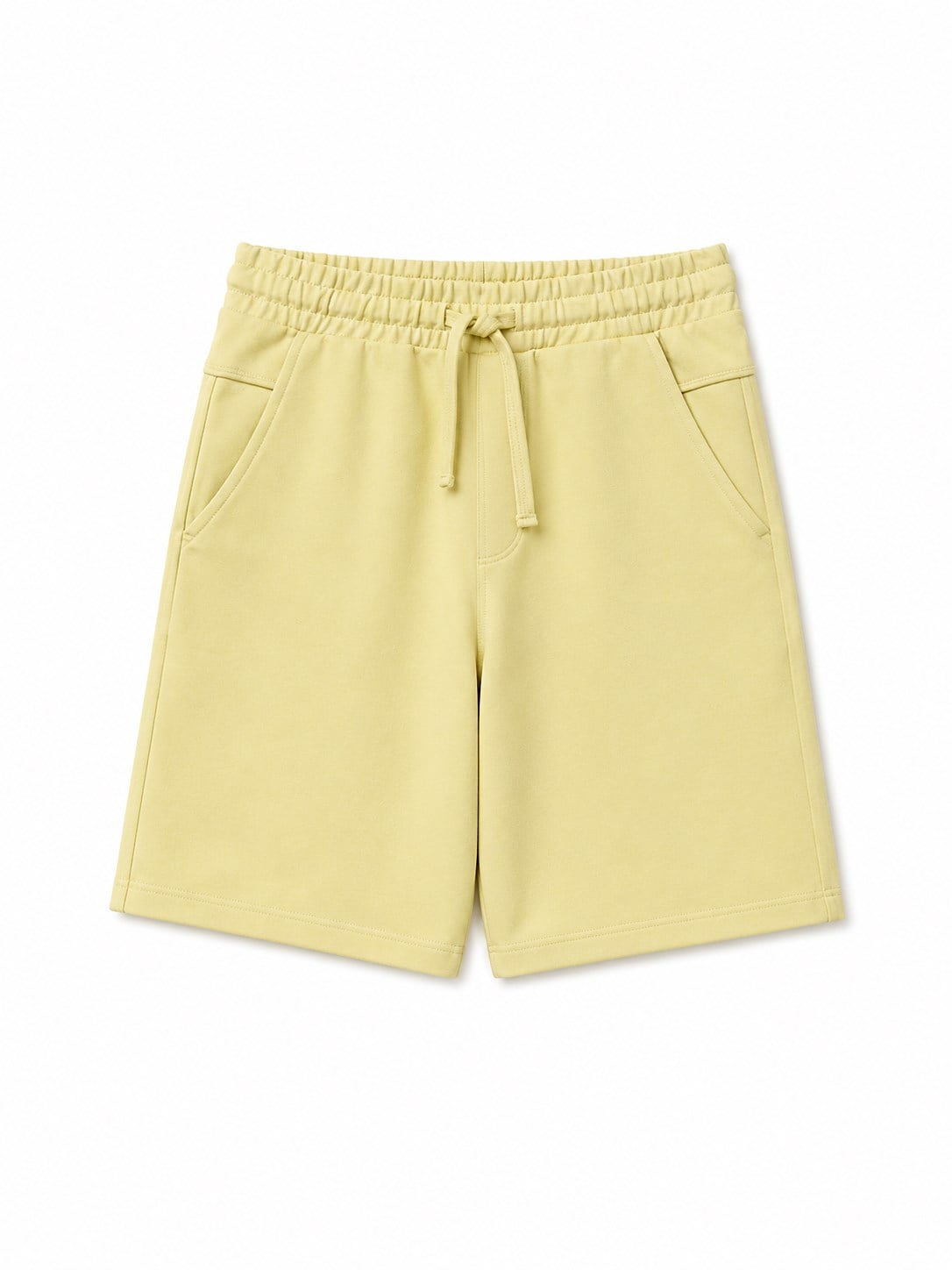 United Of Colors Benetton Erkek Çocuk Beli Lastikli Pamuklu Bermuda Şort 6-14 Yaş SARI