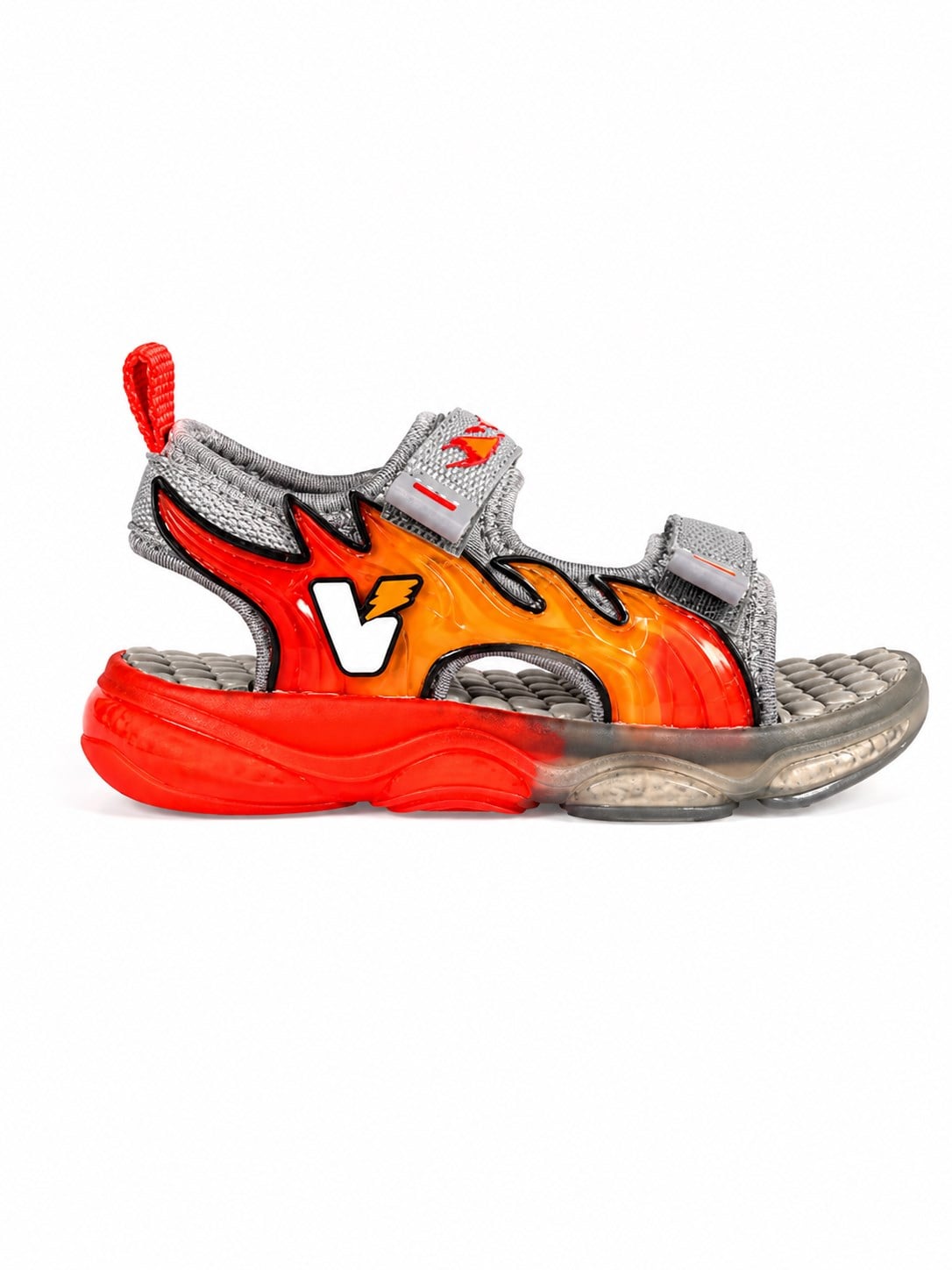 Vicco Erkek Çocuk  Jack Işıklı Ortapedik  Sandalet 22-25 GRİ