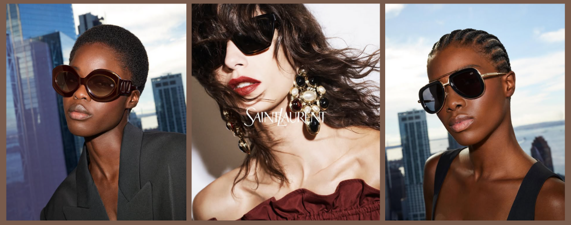 Lüks Modanın Gözdesi: Valentino ve Saint Laurent Güneş Gözlüklerinde Geometrik Çizgiler