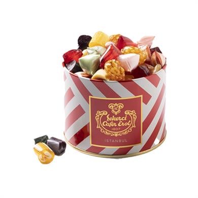 Şekerci Cafer ErolAkide Şekeri - Kristal Kapak Teneke Kutu 