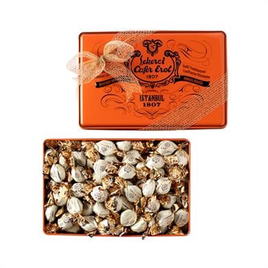 Şekerci Cafer ErolÇikolatalı Karamelli Şeker - Retro Teneke Kutu