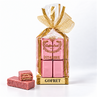 Çilek Aromalı Gofret - 16 Adet