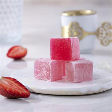 راحة الحلقوم التركية  بنكهة الفراولة