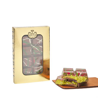 شوكولاتة دبي - علبة ذات نافذة ذهبية 185 غرام