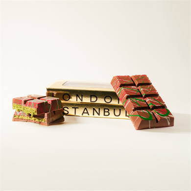 شوكولاتة دبي - علبة ذات نافذة ذهبية 185 غرام