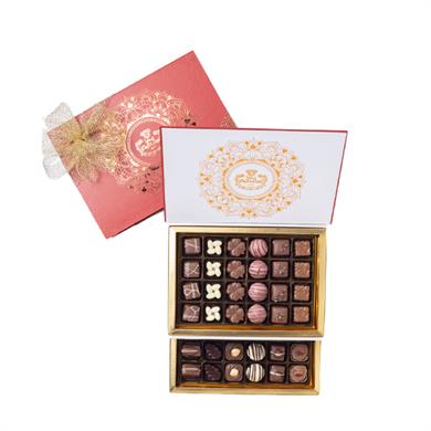 El Yapımı Spesiyal Çikolata - Kırmızı İki Katlı Kutu 48 Adet