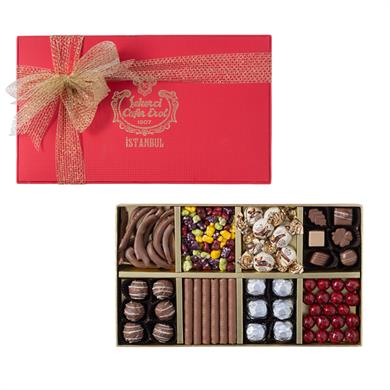 Şekerci Cafer ErolHediyelik Set - Büyük Sekiz Bölmeli İstanbul  Kutu 