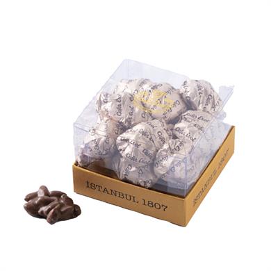 علبة اسطنبول مغلفة بالفستق روش الشوكولاتة - عبوة شفافة