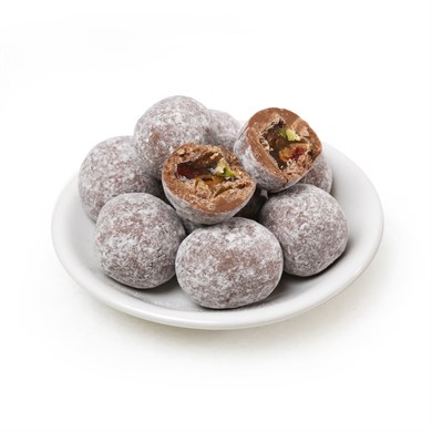 Sütlü Çikolatalı Antep Fıstıklı Lokum Altın Kutu 110g