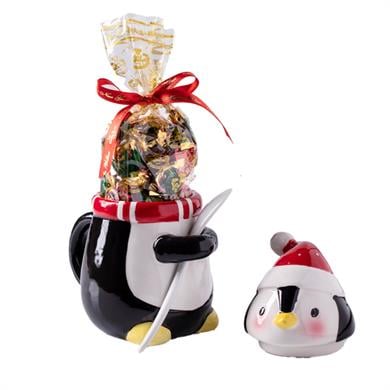 Yılbaşı Özel Çikolatalı Karamel Şeker- Penguen Kupa