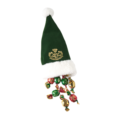 شوكولاتة كراميل رأس السنة الخاصة - قبعة مخملية خضراء