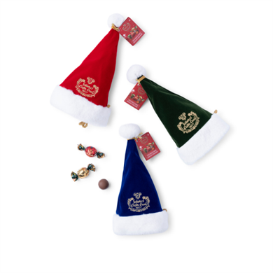 شوكولاتة كراميل رأس السنة الخاصة - قبعة مخملية خضراء