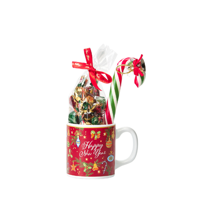 Yılbaşı Özel Kupa - Karamel Şeker + Baston Şeker No: 1