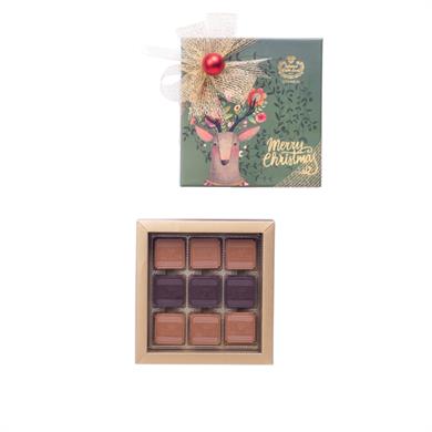 Yılbaşı Özel Madlen Çikolata - Geyikli  Kutu