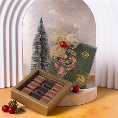 Yılbaşı Özel Madlen Çikolata - Geyikli  Kutu